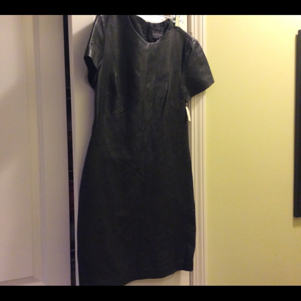 Leather dress